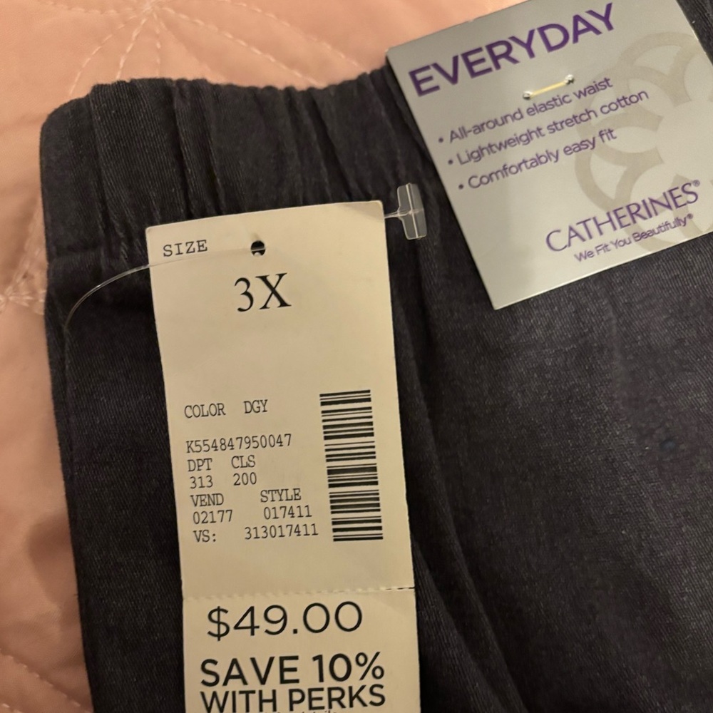 NWT Catherine’s Everyday Tapered Leg Pant 3X - Picture 2 of 5